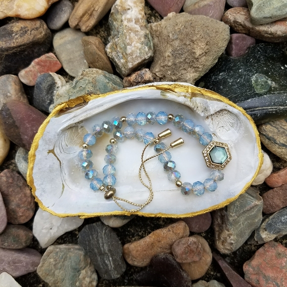 Clamshell Trinket Dish (Set of Two) - Picture 2 of 7